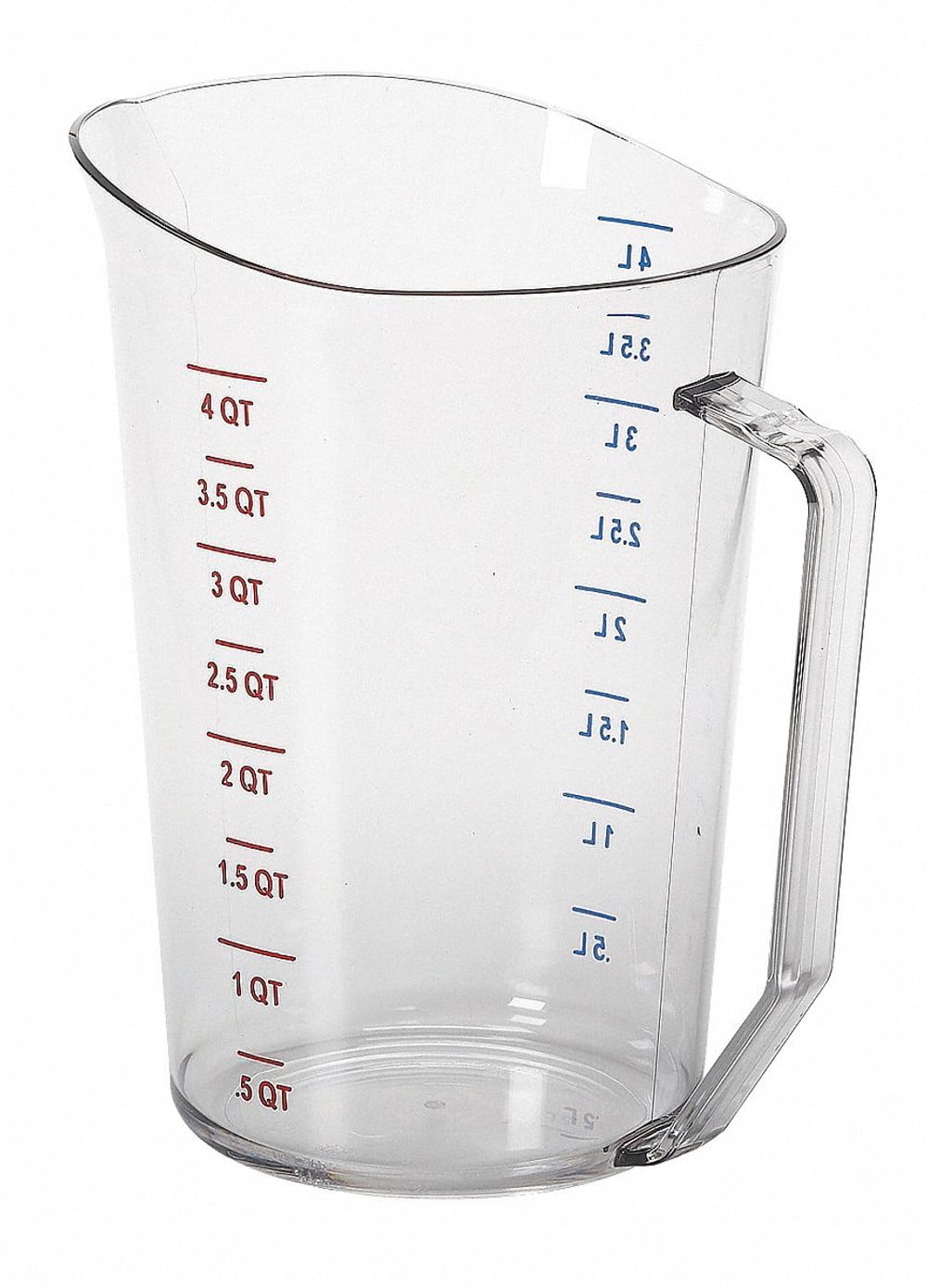 Cambro 4 Quart Clear Polycarbonate Liquid Measuring Cup
