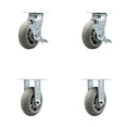 thumbnail image 1 of Cambro Meal Delivery Cart Caster Set – 2 with Brakses and 2 Rigid – SCC, 1 of 2