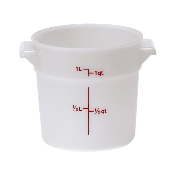 Cambro RFS1148 White Round Container 1 Qt