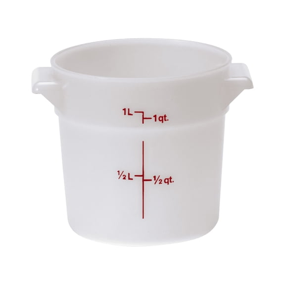 Cambro RFS1148 White Round Container 1 Qt