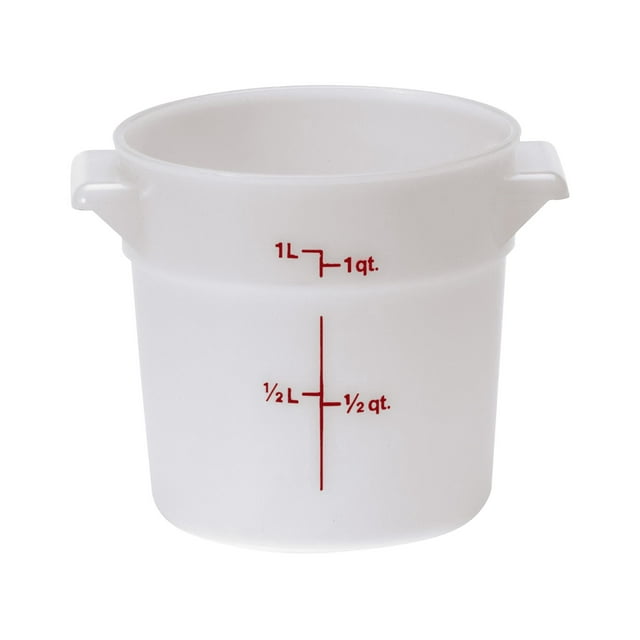 Cambro RFS1148 White Round Container 1 Qt