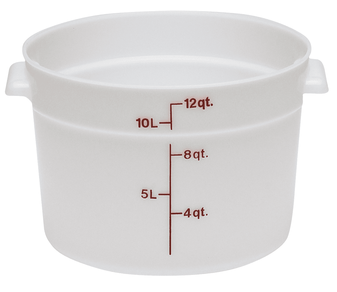 Cambro RFS12148 White Round Container 12 Qt