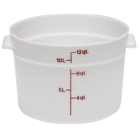 Cambro RFS12148 White Round Container 12 Qt