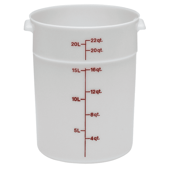 Cambro RFS22148 White Round Container 22 Qt