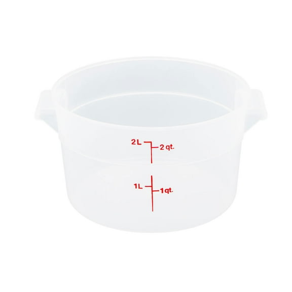 Cambro RFS2PP190 2 qt Round Storage Container - Translucent-Case of 12