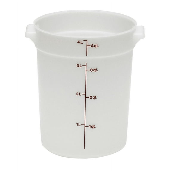 Cambro RFS4148 White Round Container 4 Qt
