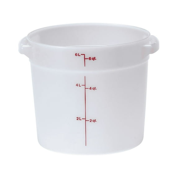 Cambro RFS6148 White Round Container 6 Qt