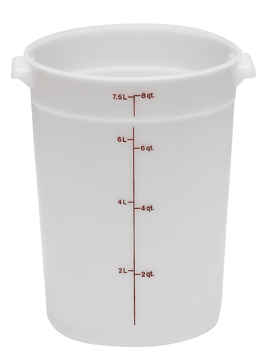 Cambro RFS8148 White Round Container 8 Qt