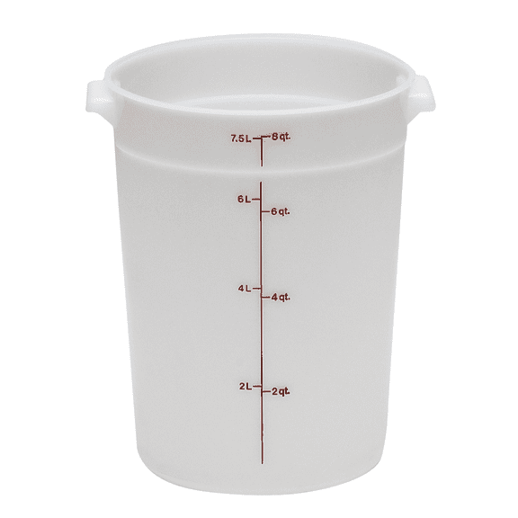 Cambro RFS8148 White Round Container 8 Qt