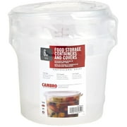 Cambro Round Translucent Container with Lid 6 qt., 2 pk.