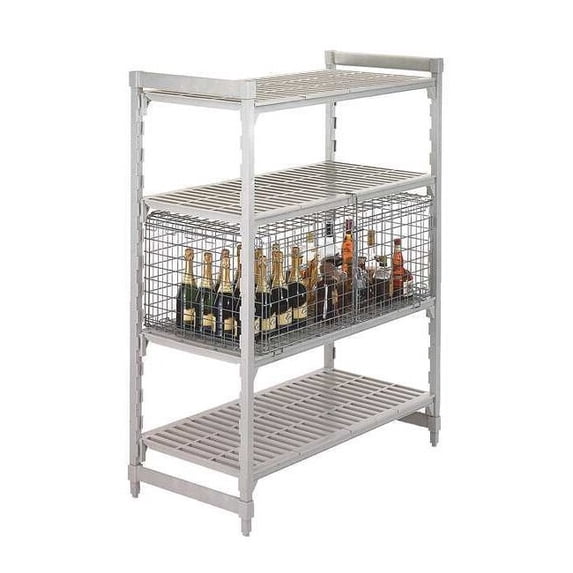 Cambro Security Cage,18x42-1/2x25-1/4 in.,Gray EACSSC244818000