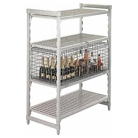 Cambro Security Cage,18x42-1/2x25-1/4 in.,Gray EACSSC244818000