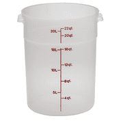 Cambro Translucent 22 qt. Round Food Container