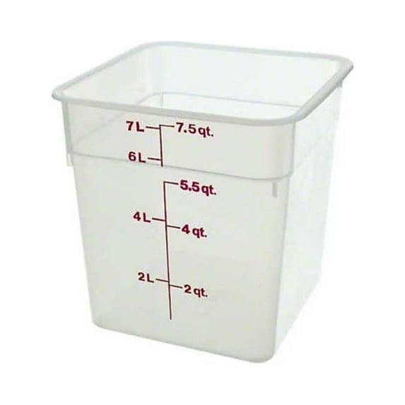 Cambro Translucent 8QT Square Food Container 8SFSPP190