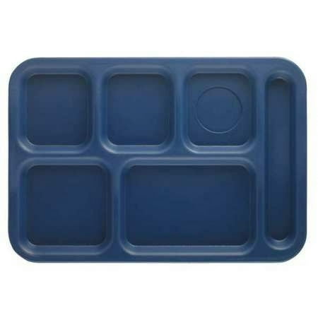 Cambro Tray School Penny-Saver 10" X 14" 6 Compartment vie Blue