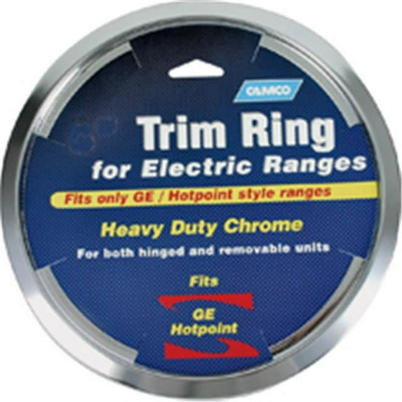 camco 00313 8" ge/hotpoint trim ring (chrome)
