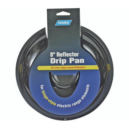 Camco 00473 8 Inch Electric Range Drip Pan Chrome