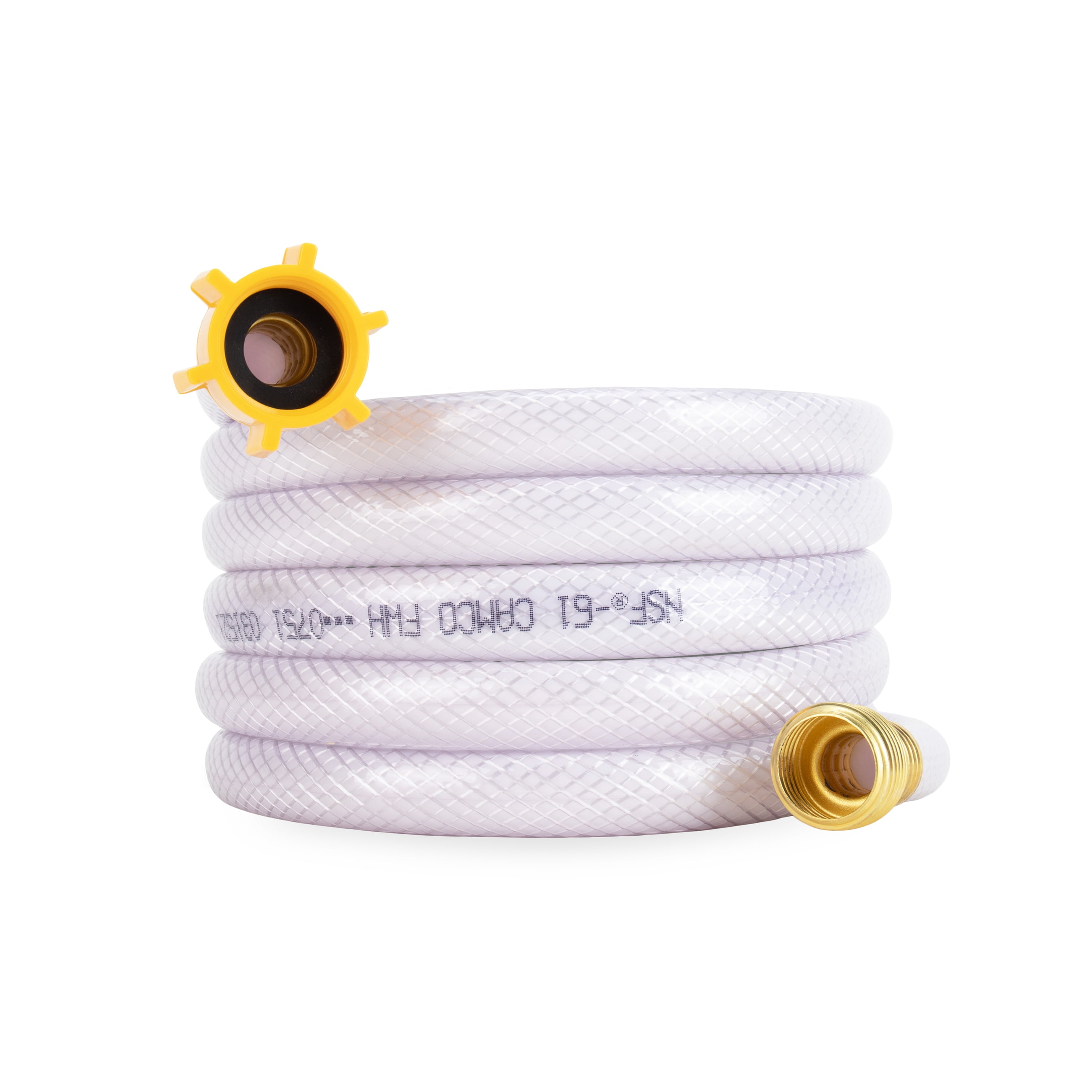 10-Foot White Reinforced PVC Drinking Water Hose