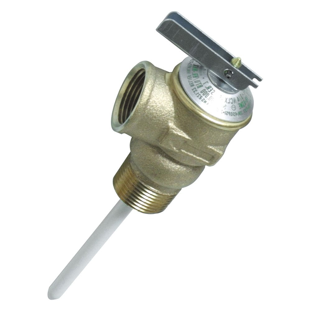 Camco 10423, Brass 1/2" Temperature and Pressure Valve [,] 5 Pieces