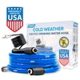 thumbnail image 1 of Camco 12-Foot Heated Water Hose for RV - Water Line Freeze Protection (22910), 1 of 8