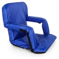 thumbnail image 1 of Camco 2 Pack Stadium Seat Foldable Padded Back Support Cushion , Armrests, Blue, 1 of 7