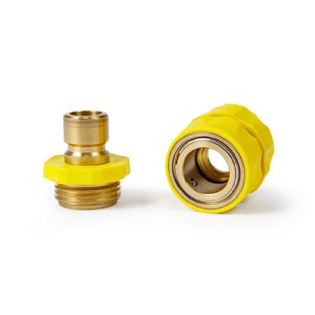 Camco 20143 Quick Hose Connector with Flow-Through Connection