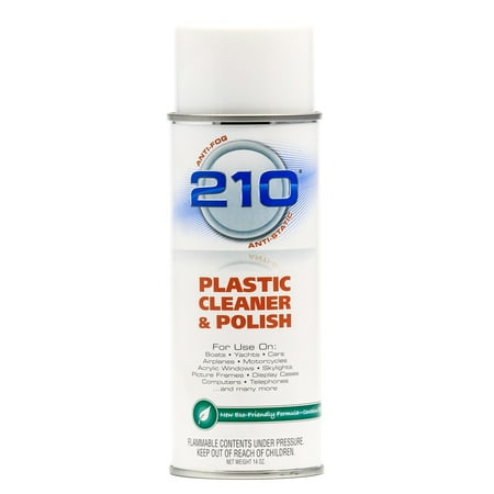 Camco 210 Plastic Cleaner Polish 14oz Spray | Bundle of 5