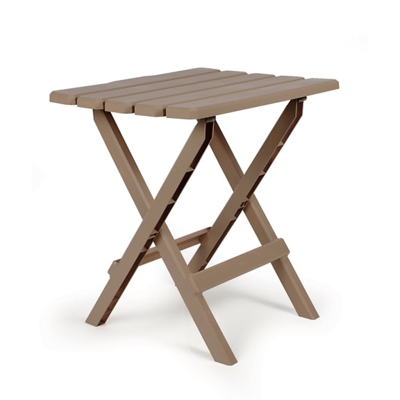 Camco 51887 Large Adirondack Folding Table - Champagne