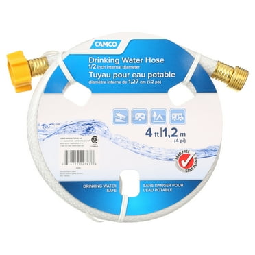 Camco 22763 TastePURE 4' Drinking Water Hose 1/2" Inner Diameter -