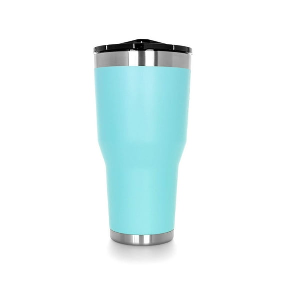 Camco 30 Oz. Currituck Tumbler with Twist Top Lid - Seafoam (53076)