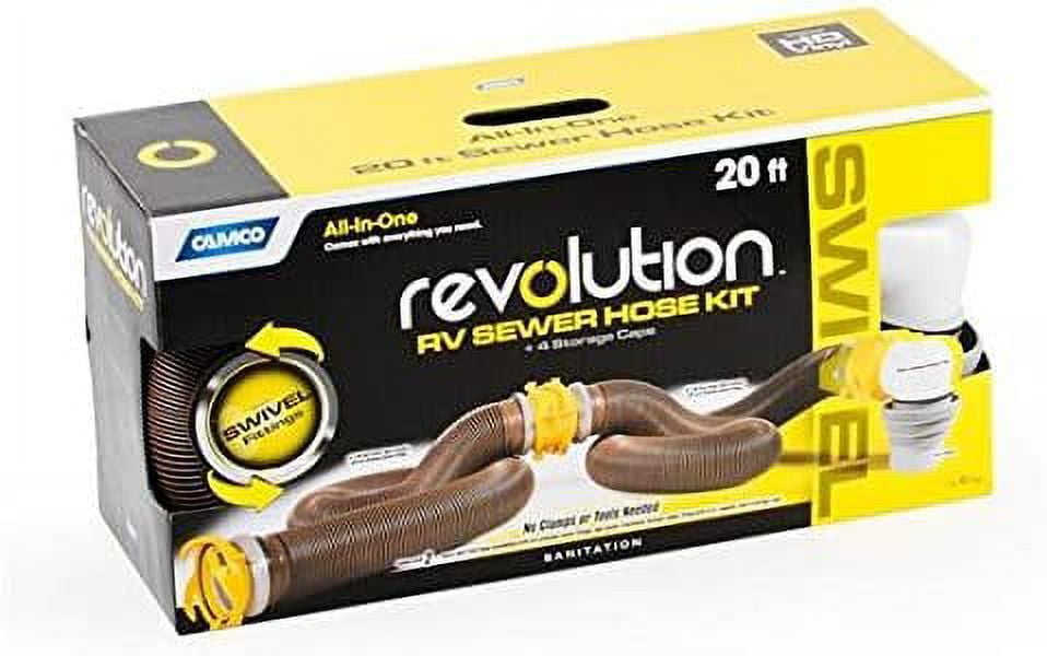 Camco RV 360 Heavy Duty 20' Sewer Hose Kit Made in USA