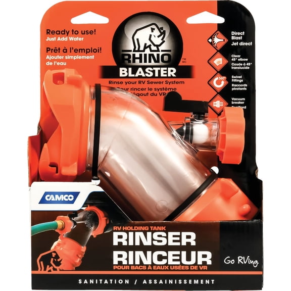 Camco 39080 Rhino Blaster Sewer Tank Rinser — Residential Use, Standard Application
