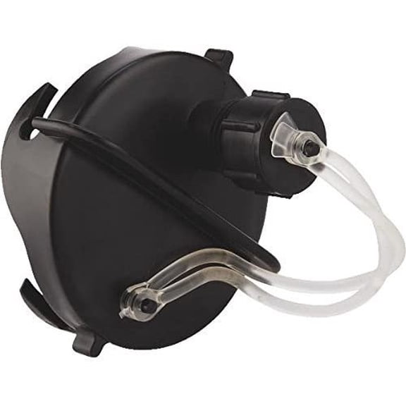 Camco 39462, Black Plastic Cap with Hose Connection, RV Sewer System Accessories