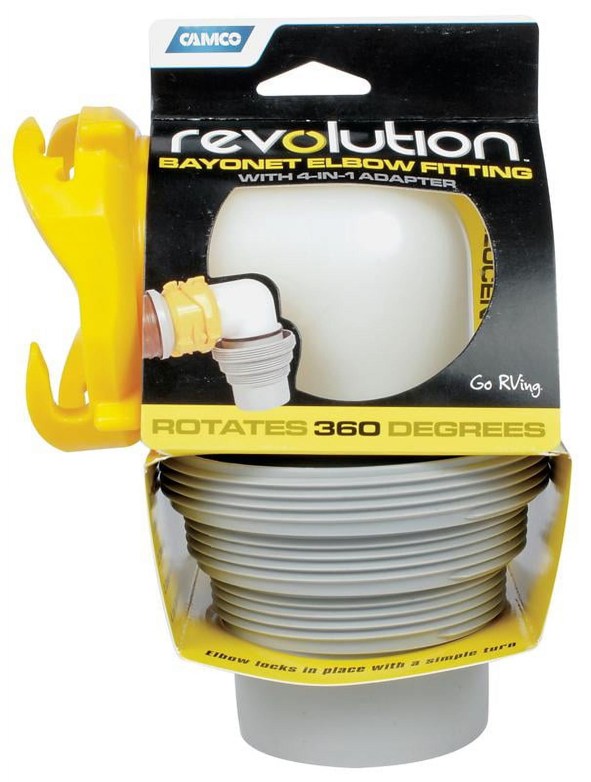 Camco 39471 Revolution Swivel Elbow and 4 in 1 Adapter