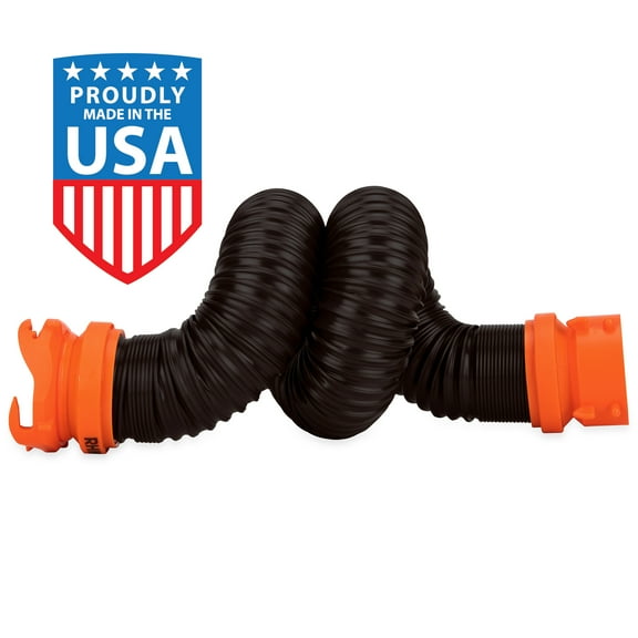 Camco Rhinoflex 5ft RV Sewer Hose Extension Kit with Swivel Fitting (39765)