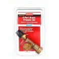 thumbnail image 1 of Camco RV 4-Port Propane Tee - Mounts Inline - Brass, Brown (59113), 1 of 6