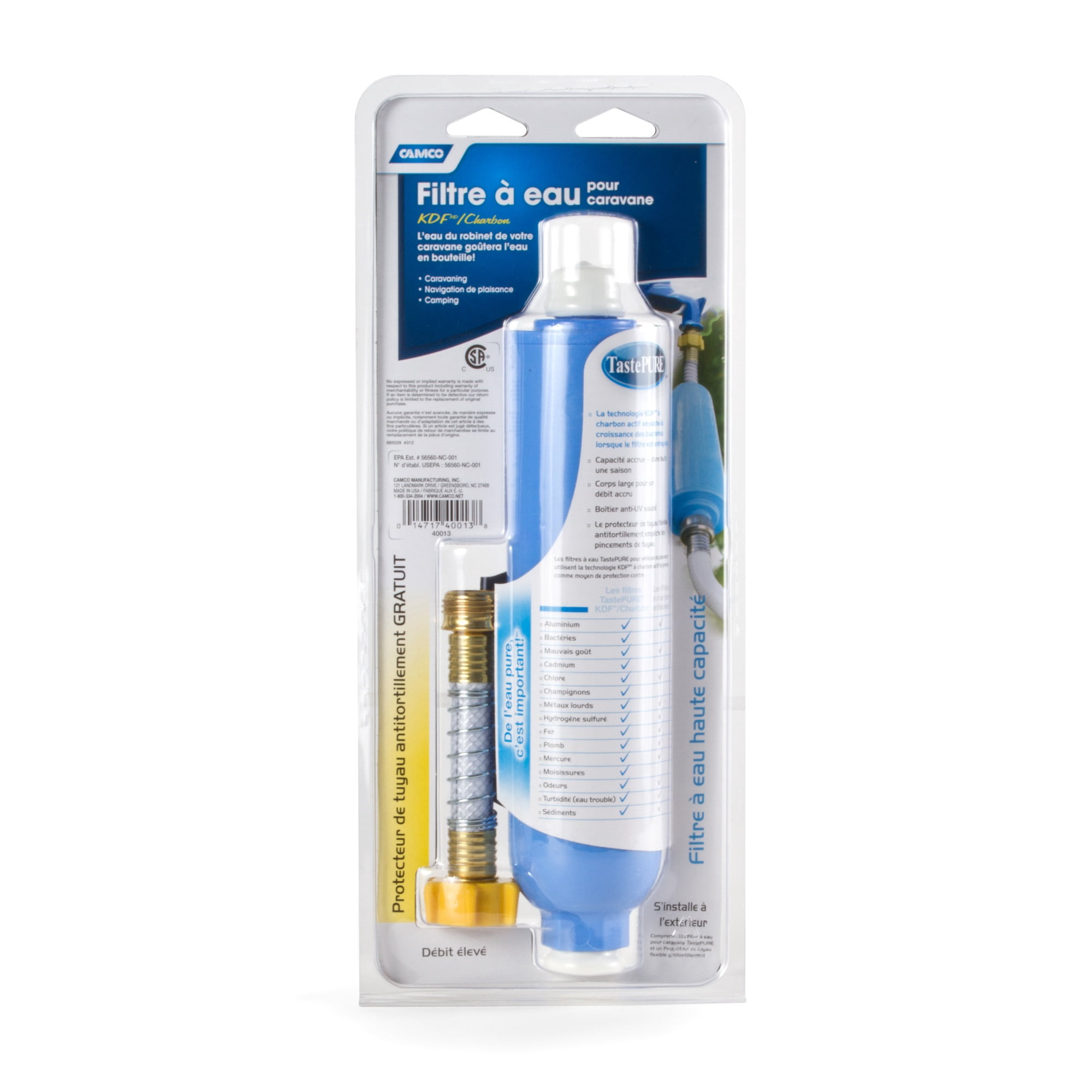 Camco 40013 TastePURE KDF/Carbon Water Filter