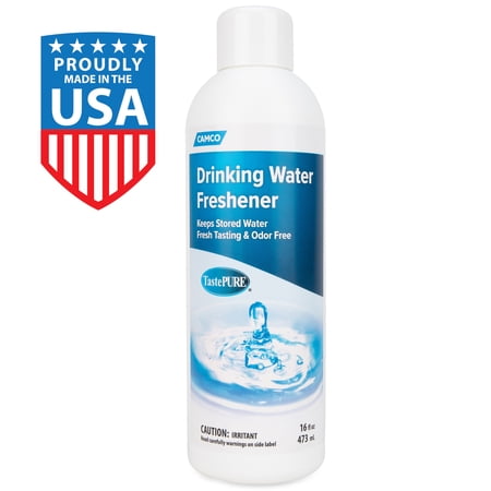 Camco Tastepure Liquid Drinking Water Freshener for RV Drinking Water Tanks, 16 fl oz (40206)