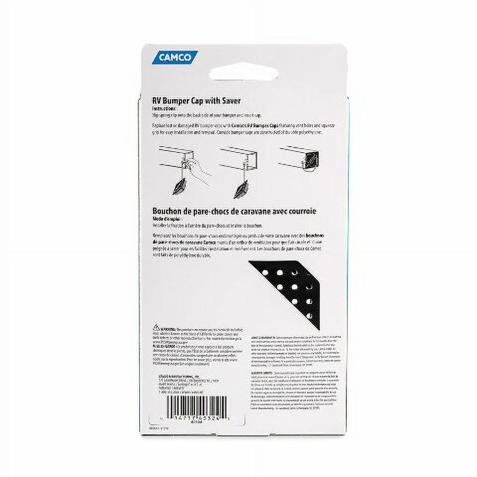 Camco 40324 NoInsect RV Bumper Cap Fits Standard 4” Square RV