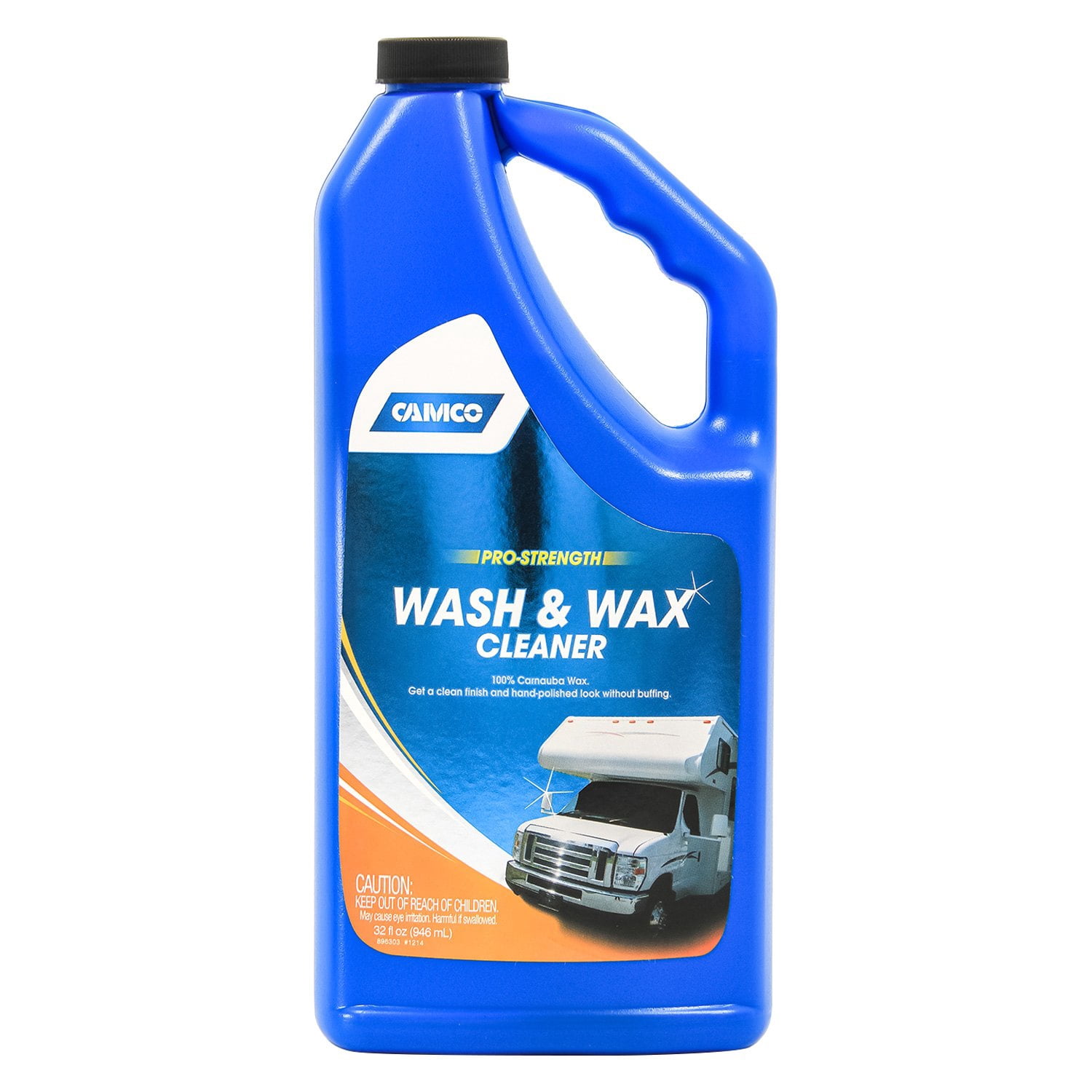 Camco 40493, 32 oz Wash and Wax, for RV with Clean Shiny Finish