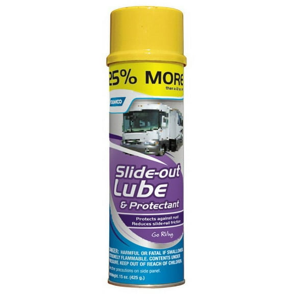 Camco 41105 Slide-Out Lube for Metal Parts, Rollers, Door Hinges and Brake Parts, 15 oz.