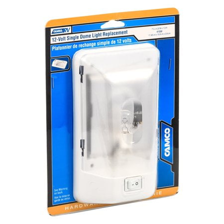 Camco 41330 12-VOLT SINGLE DOME LIGHT REPLACEMENT, CCSAUS / EA
