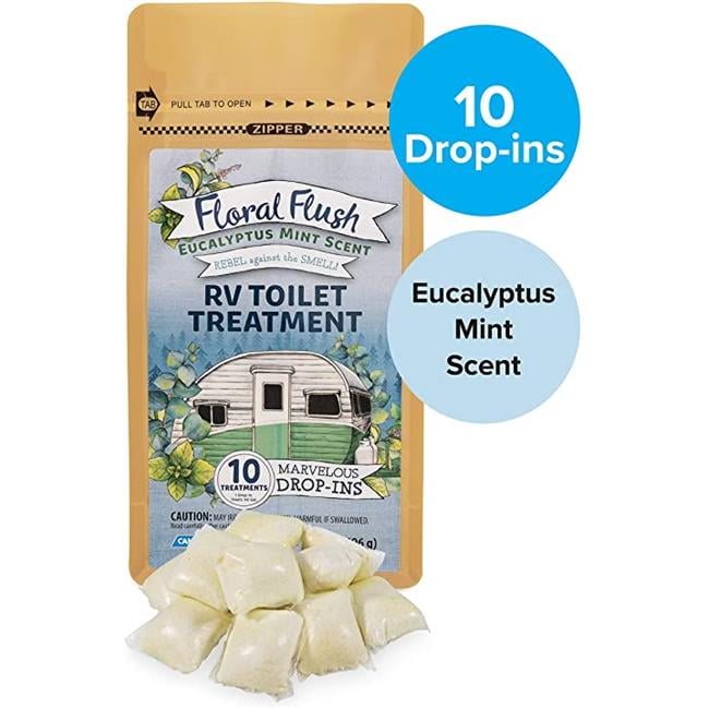 Camco 41482 SingleDose Floral Flush RV Toilet Eucalyptus Fragrance