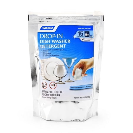Camco 41599 Dishwashing Detergent Drop-Ins - 15-Pack