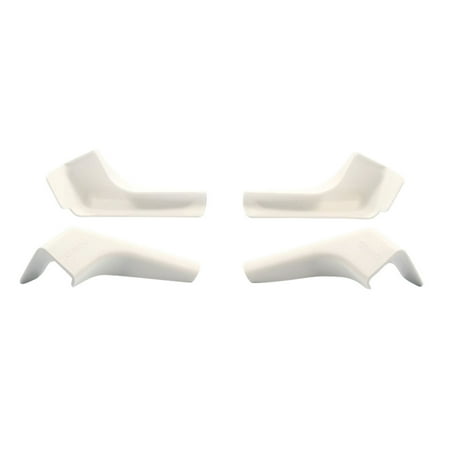 Camco 42462 Gutter Spout Wide / Long White 4 Pack