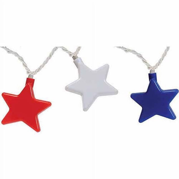 Camco 42656 Party Lights for RV Awnings, Patriotic Stars