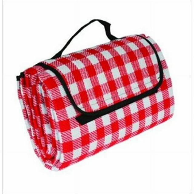 Camco 42801 Picnic Blanket Red White Checkered
