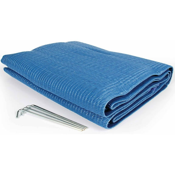 Camco 42881 6' x 9' RV Awning Leisure Mat - Blue