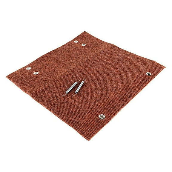 Camco 42921 Wrap Around RV Step Rug, 18'' Wide - Protects Your RV From Unwanted Tracked In Dirt, Works on Electrical Manual RV Steps (Brown)