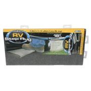 Camco 42925 RV Wrap Around Step Rug, 18" W, Gray, Each